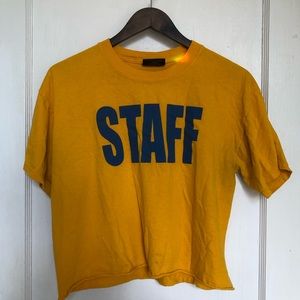 Yellow Staff tee shirt